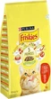 Сухой корм для взрослых кошек Friskies с говядиной, курицей и овощами 10 кг (5997204569004) - изображение 1