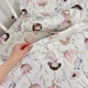 Детский комплект постельного белья в кровать 160х80 см для девочки с пододеяльником 140х110 см Oh My Kids «Феечки» розовый - изображение 5
