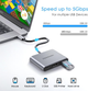 Портативная док-станция Onshida 3в1 USB-C HDMI адаптер 4K 100W для Nintendo Switch MacBook серый - изображение 4