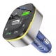 FM-трансмітер Hoco E71 Proove FM Launcher Crystal 18W 2xUSB Dark Blue (6931474789082) - зображення 3