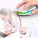 Мышка безпроводная компьюторная, безшумная, оптическая c RGB-подсветкой 2.4G+Bluetooth DPI 800/1000/1200 белая - изображение 5