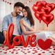Набор LOVE с воздушными шарами и лепестками для праздничного декора DK049 - изображение 1