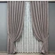 Комплект штор VR-Textil Жаккард Мрамор 100х270 2шт и Тюль 300х270 1210ш-1400т Серо-пудровый с белым 71-007/1 - изображение 1