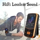 MP3-плеер PINHUI 64GB, Bluetooth 5.3, клипса, FM-радио, шагомер, HIFI, 1.5″ экран - изображение 6