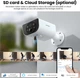 IP камера Wi-Fi AOQEE 3MP 2K с ночным видением, автослеживаемостью, датчиком движения, для дома, офиса, магазина - изображение 3