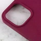 Чохол Silicone Premium case MagSafe з захистом камери та дисплея для iPhone 13 Pro Full Protective bordo 0682 - изображение 5