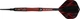 Дартси Mission LAVA 95% Tungsten, Scalloped, Black PVD + Red Coating, комплект 3 шт., soft-tip - изображение 2