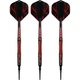 Дартси Mission LAVA 95% Tungsten, Scalloped, Black PVD + Red Coating, комплект 3 шт., soft-tip - изображение 4
