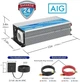 Инвертор напряжения GIANDEL 12V-230V, чистая синусоида, 1000W, USB 2.4A, пульт ДУ - изображение 3