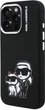 Etui Karl Lagerfeld Silicone Karl&Choupette Sketch MagSafe do iPhone 16 Pro Black (3666339462246) - obraz 4