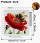 Набір для вишивання за нанесеною на канву схемою "Poppy and Bumblebee". AIDA 11CT printed 40*46 см - зображення 3