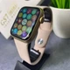 золотые Смарт-часы Smart Watch GS7 MINI 41 мм, Фитнес часы с тонометром и пульсоксиметром - изображение 2