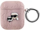Чехол Karl Lagerfeld Monogram Karl & Choupette Head для Apple AirPods 1 / 2 Pink (3666339283674) - зображення 1