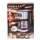 Кофеварка капельная Sokany с подогревом кофейника 1.5 литра CM-121E - изображение 2