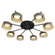 Люстра потолочная DUSHA MS228 - 8 x GX53 черный/янтарь LIGHT SET - изображение 1