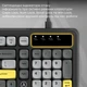 Клавиатура Ajazz AF98 USB UA Black/Grey/Yellow (AF98-BGY) (343116) - изображение 10