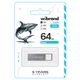 Флеш-накопичувач Wibrand USB 2.0 Shark 64Gb Сріблястий - изображение 2