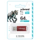 Флеш-накопичувач Wibrand USB 2.0 Cougar 64Gb Червоний - зображення 2