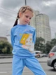 Утеплений костюм для дівчинки зі світшотом та штанами з принтом Носи своє 110 Блакитний (p-4130-95778) - зображення 8