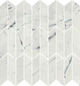 Мозаика Dune 188715 Light Calacatta Duo 27*28 белая матовая керамогранит - изображение 1