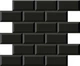 Мозаика Dune 187843 Mosaico Minimetro Negro 29.1*29.6 черная керамическая глянцевая - изображение 1