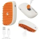 Паровая щетка массажер спрей 3 в 1 GENTLE PAW SPRAY MASSAGE BRUSH для вычесывания собак и кошек с паровым распылителем - изображение 2