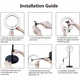 Набір блогера Puluz Ring USB LED lamp 10.2"+ table mount 140cm (PKT3039) - зображення 2