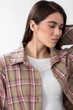 Сорочка FAMO RA-283 Бежевий + рожева клітинка XS/S XS/S (RA-283) - изображение 4