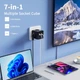 Сетевой Фильтр Тройник 7в1 с быстрой зарядкой 3 розетки/3 USB/1TYPE-C - изображение 2