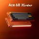 Клавиатура игровая MCHOSE Ace 68 Turbo магнитная проводная Mount Tai Magnetic Switch GT, Galaxy Orange - изображение 4