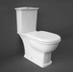 Унітаз бачок із кришкою RAK Ceramics Washington Gedy Smeraldo RAK0047 70.3x36.2x79.8 см Білий (2870124987) - зображення 3