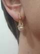 Золотые серьги с фианитами и жемчугом. СВ755(2)И - изображение 2