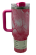 Термос термокружка Stanley Quencher H2.0 Tumbler из нержавеющей стали Pink Marble 1,18 л KT7001922 - изображение 5