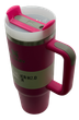 Термос термокружка Stanley Quencher H2.0 Tumbler из нержавеющей стали Raspberry 0,88 л KT7002006 - изображение 6