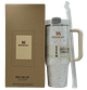 Термос термокружка Stanley Quencher H2.0 Tumbler из нержавеющей стали Cream Marble 0,88 л KT7002009 - изображение 1