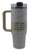 Термос термокружка Stanley Quencher H2.0 Tumbler из нержавеющей стали Cream Marble 0,88 л KT7002009 - изображение 5