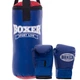 Боксерский набор детский (перчатки+мешок) BOXER 1008-2026 Мешок h-38см d-16см Перчатки 4o Черный-синий - изображение 1
