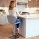 Крісло Hommex Martin Light Grey (арт. H-445 Light Grey/Сhrome base MR) - изображение 2