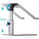 Подставка для ноутбука Baseus Metal Adjustable Laptop Stand Silver (LUJS000012) [99674] - изображение 7