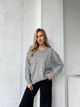 Удлиненный свитер из мягкого трикотажа Оne size 42-48 Серый (4965) - изображение 8