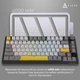 Бездротова механічна клавіатура Ajazz AK820 PRO 75% Flying Fish Switch Black RGB (AK820PRO-FF-BGY) - изображение 15