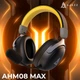 Бездротова ігрова гарнітура Ajazz AHM08 MAX Black Gray Yellow (AHM08-MAX-BGY) - зображення 6