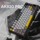 Бездротова механічна клавіатура Ajazz AK820 PRO 75% Flying Fish Switch Black RGB (AK820PRO-FF-BGY) - изображение 7