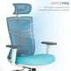 Крісло офісне OfficePro Balance OC550-W-DG-BL - зображення 10
