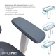 Крісло офісне Officepro Atlas OC630-W-DG-DG - изображение 13