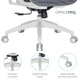 Крісло офісне Officepro Atlas OC630-W-DG-DG - изображение 15