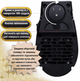 Портативний керамічний міні-обігрівач Portable Heater 500 Вт з вентилятором та пультом у розетку - зображення 5