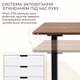 Компьютерный стол с электрорегулировкой высоты SIHOO D03 1400 x 600 мм Walnut/Black (D03-104/D03-108) - изображение 10