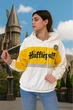 Женский свитшот на флисе Hufflepuff Harry Potter JULY’S SONG ⬩ oversize ⬩ жёлтый S-M - изображение 5