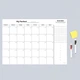Магнитный планер на месяц Без границ ⬩ My Perfect Month ⬩ LifeFLUX ⬩ А3 ⬩ черно-белый - изображение 4